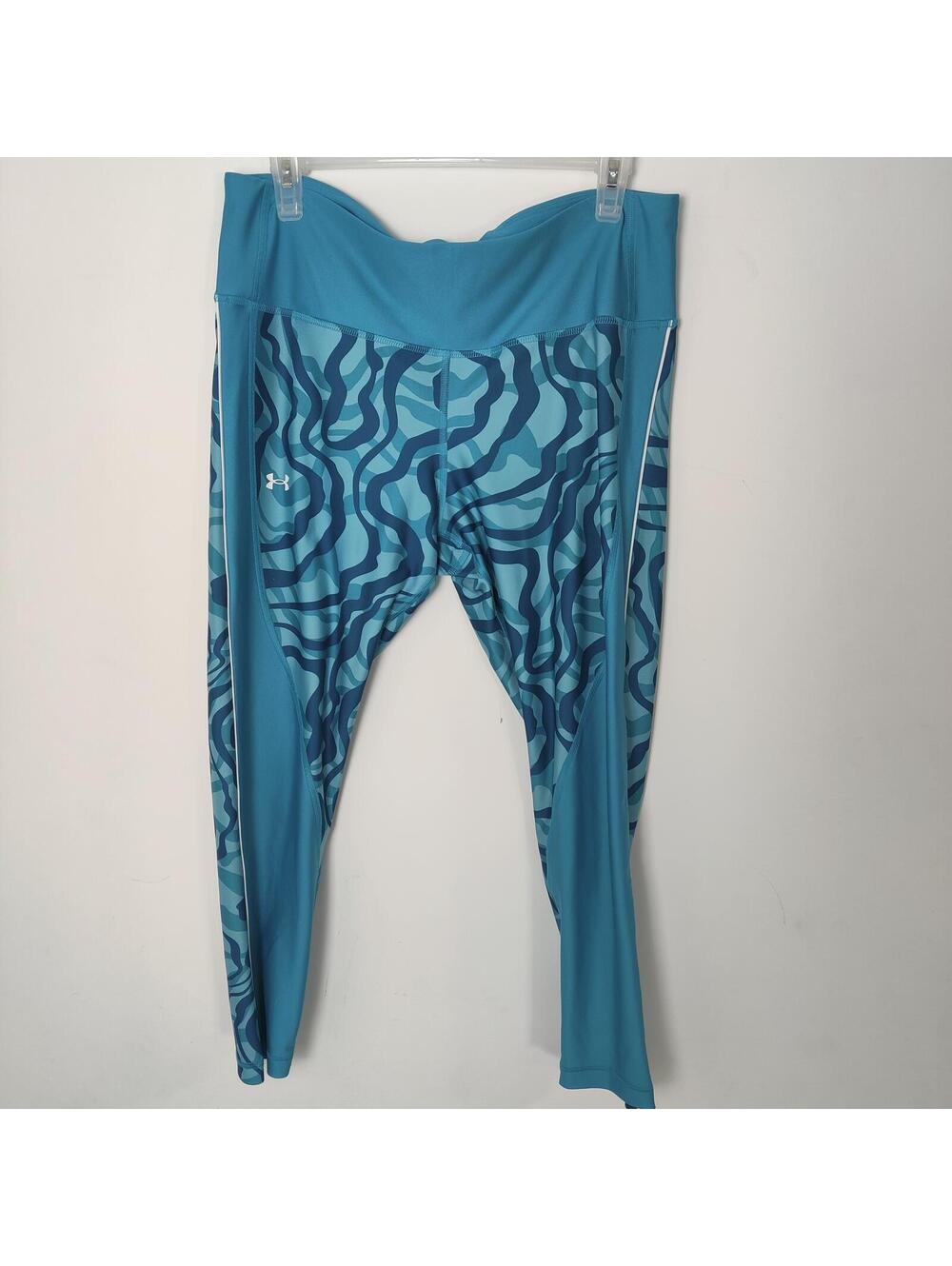 Under Armour HeatGear Blue Compression Leggings XL